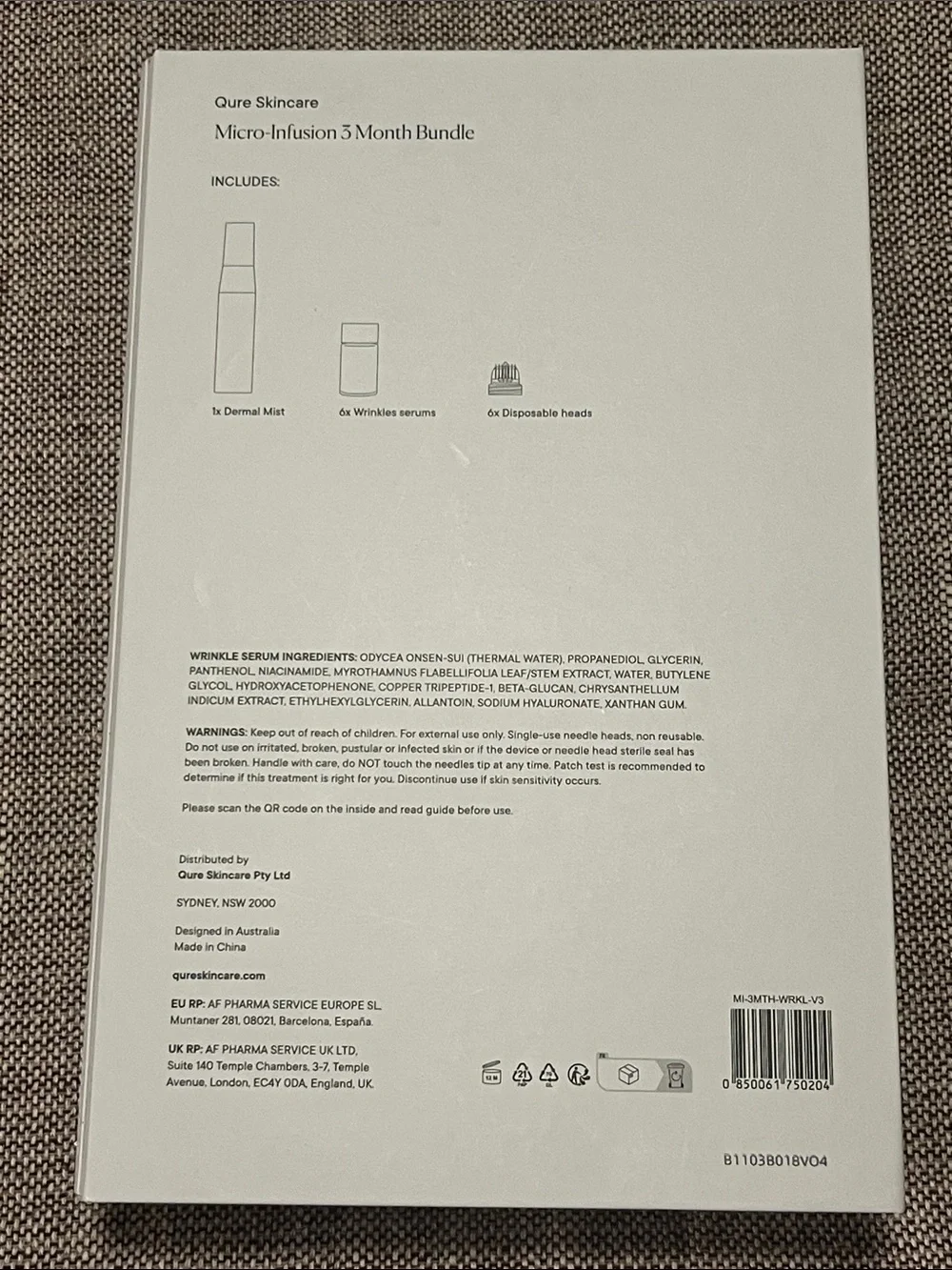 NWT Qure Micro-Infusion Facial System - 3 Month Bundle